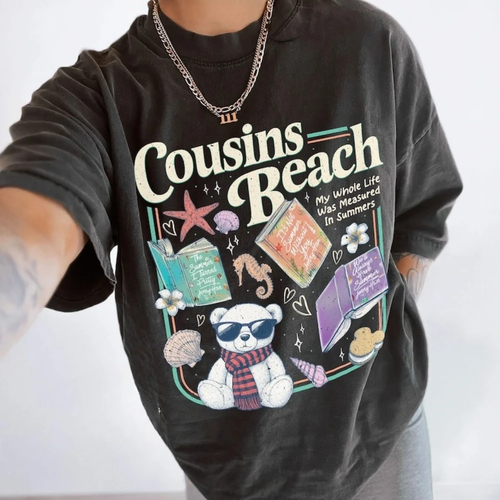 الصيف تحولت جميلة 3 Bonrad تي شيرت مطبوع خمر الفيلم الكلاسيكي امرأة رجل القطن قميص أزياء عارضة الشارع الشهير