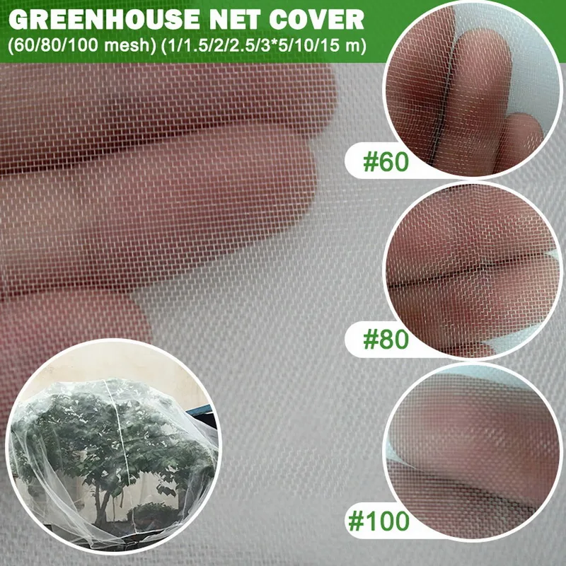 

Plant Vegetable Net PE 60 Mesh Garden Pest Control Fruit Care Cover Flower Protective Net Greenhouse Bird Pest Control