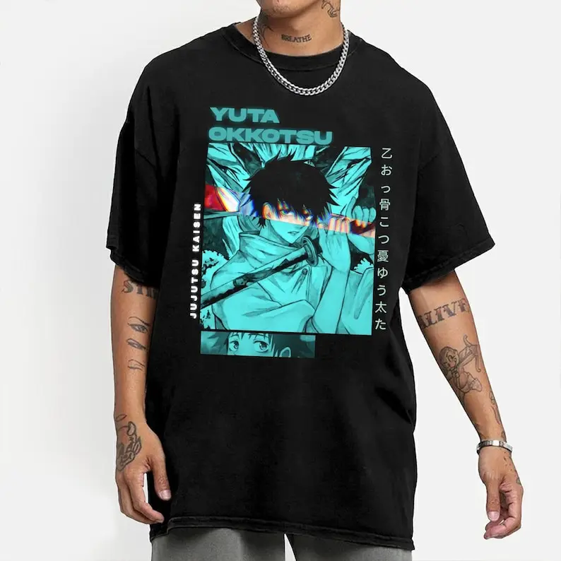 

Anime Okkotsu Yuta and Rika Shirt, Anime Sweatshirt