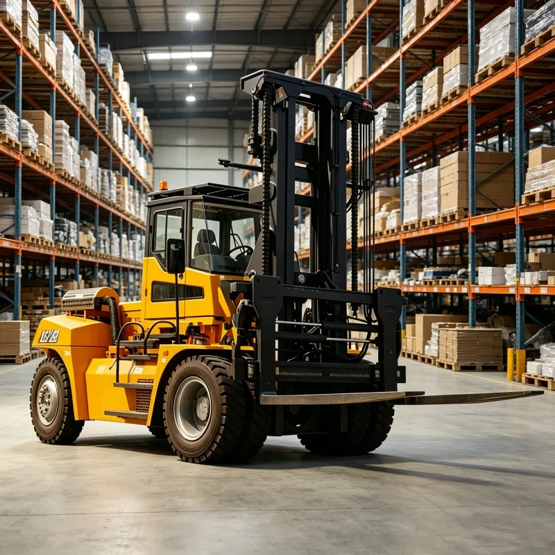 XLF160 Counterbalance Forklift 16 Ton Diesel Powered Forklift Truck 5000mm Max Lifting Height for Heavy Load Logistics Operation