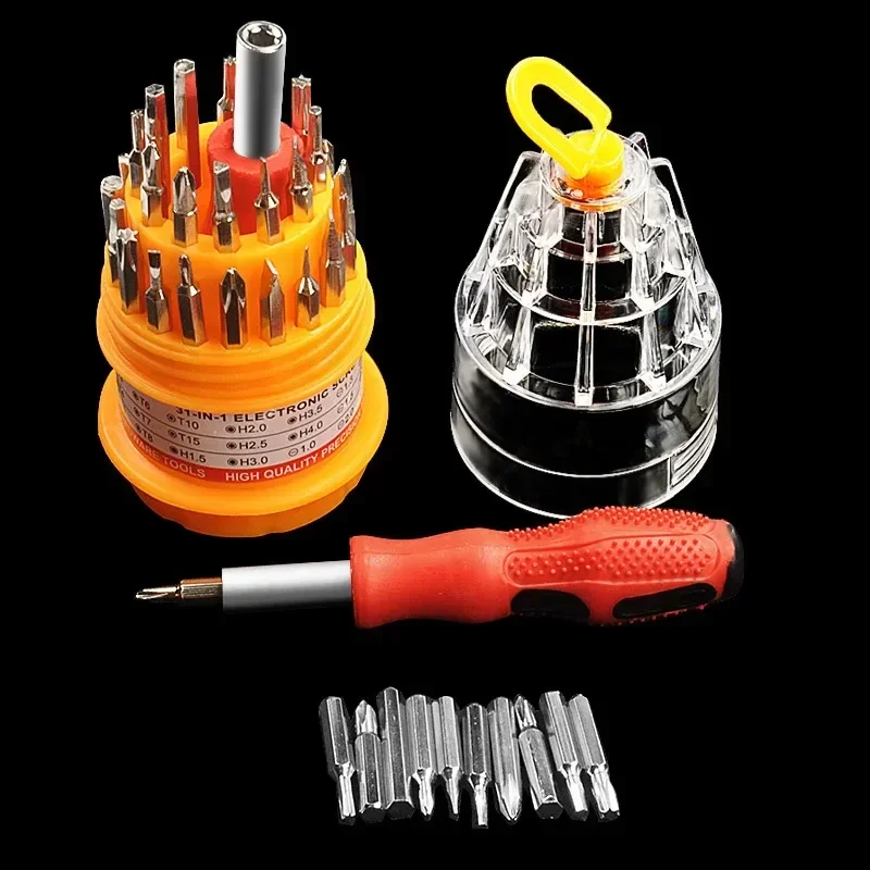 31PCS Multi-Function Screwdriver Combination Set Y-Shaped U-Shaped Cross Word Plum-Shaped Hexagonal Star