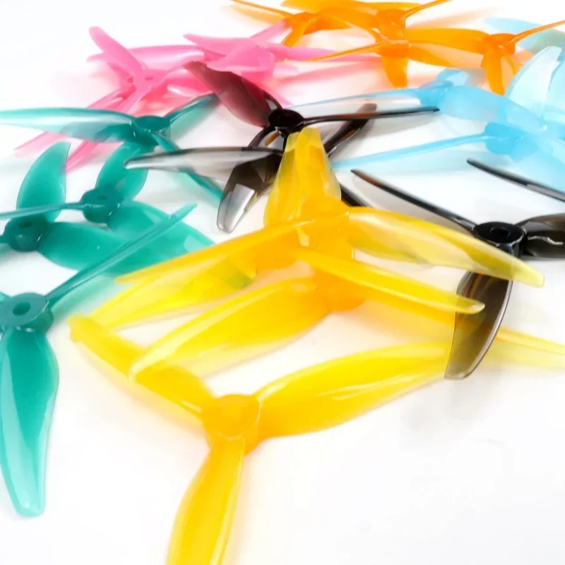 4PCSGreen Gemfan Hurricane 51466 MCK V2 3-Blade PC Propeller 2CW+2CCW for 2207 motor DIY Parts For RC FPV Freestyle 5inch Drones