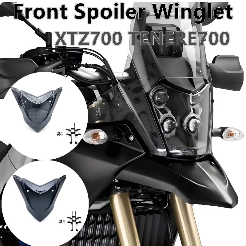

Motorcycle Front Spoiler Fairing Winglet Aerodynamic Wing Cover Trim For YAMAHA TENERE700 XTZ700 T700 2019-2025 Spoiler Winglet