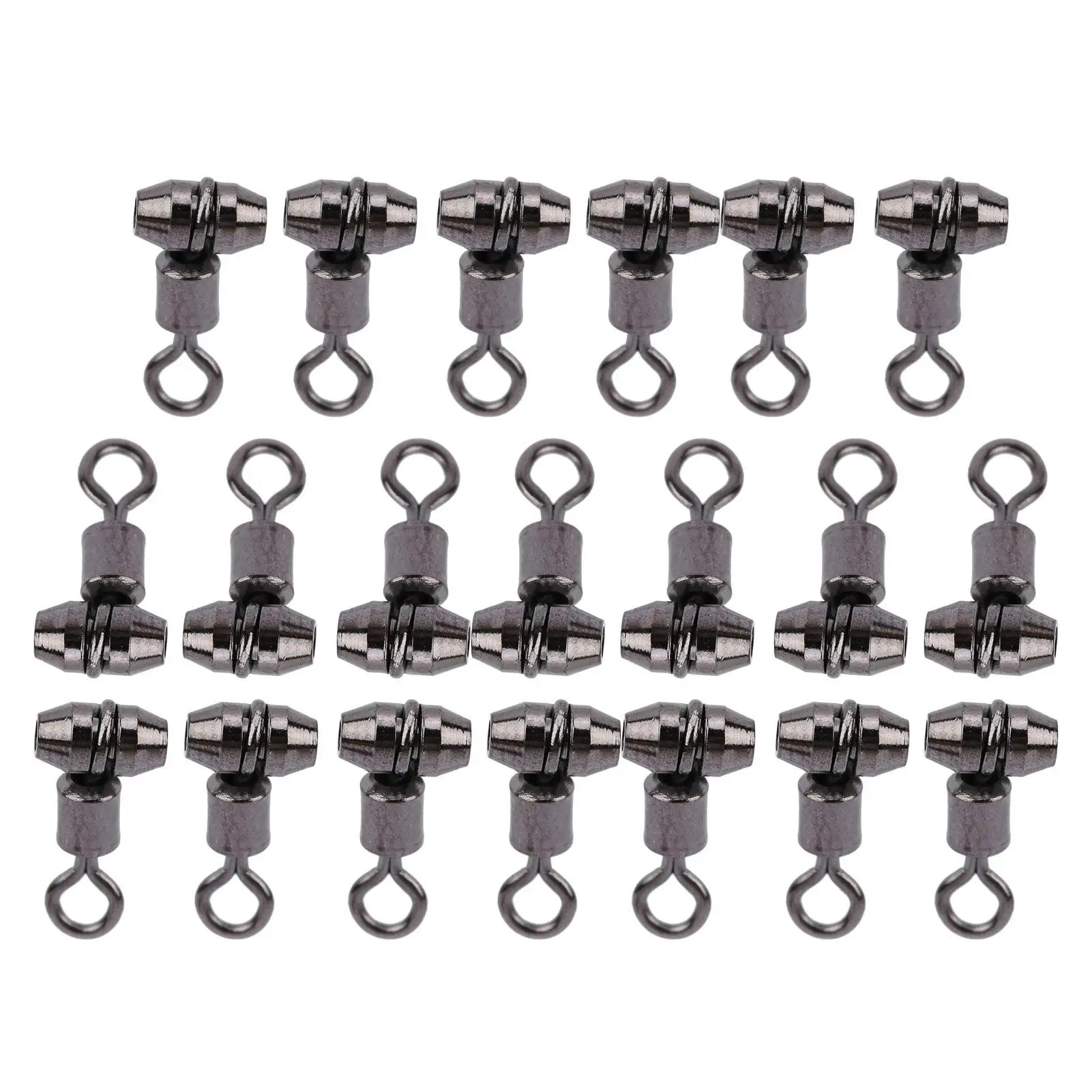 20pcs Copper European Fishing Swivel Hook Connectors - 13/16/22cm Gear for All Fishing Needs