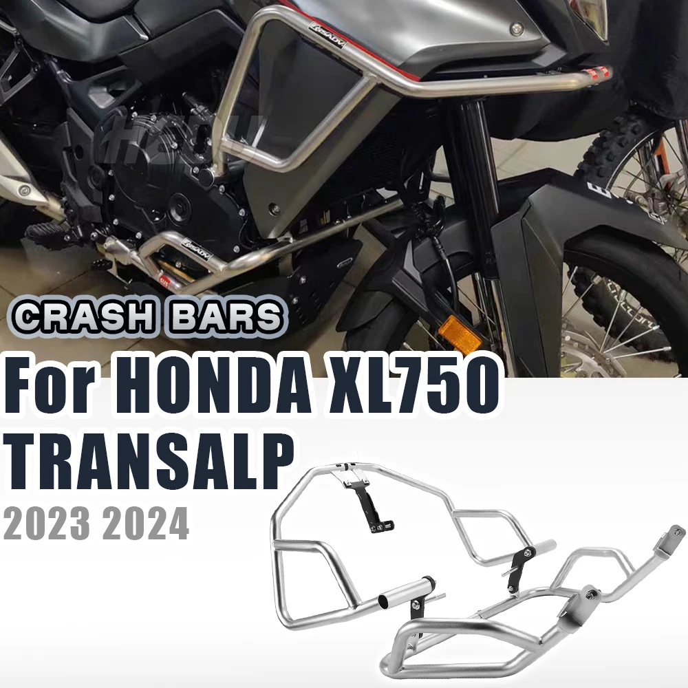 

Защитные планки рамы мотоцикла для HONDA XL750 XL 750 TRANSALP 750 2023 2024, защита двигателя, дорожные защитные планки, бампер, клетка для трюков