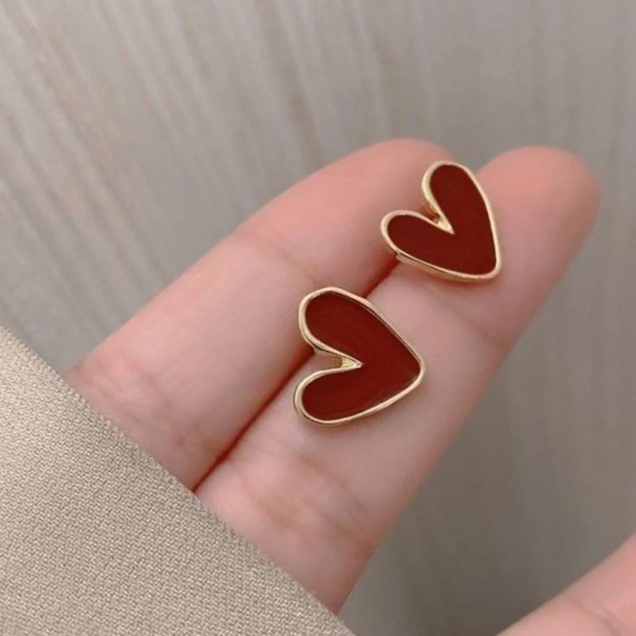 

Quality Cute Heart Earrings For Women Jewelry Female Stud Earring Female Party Accessories Charm Princess 2025