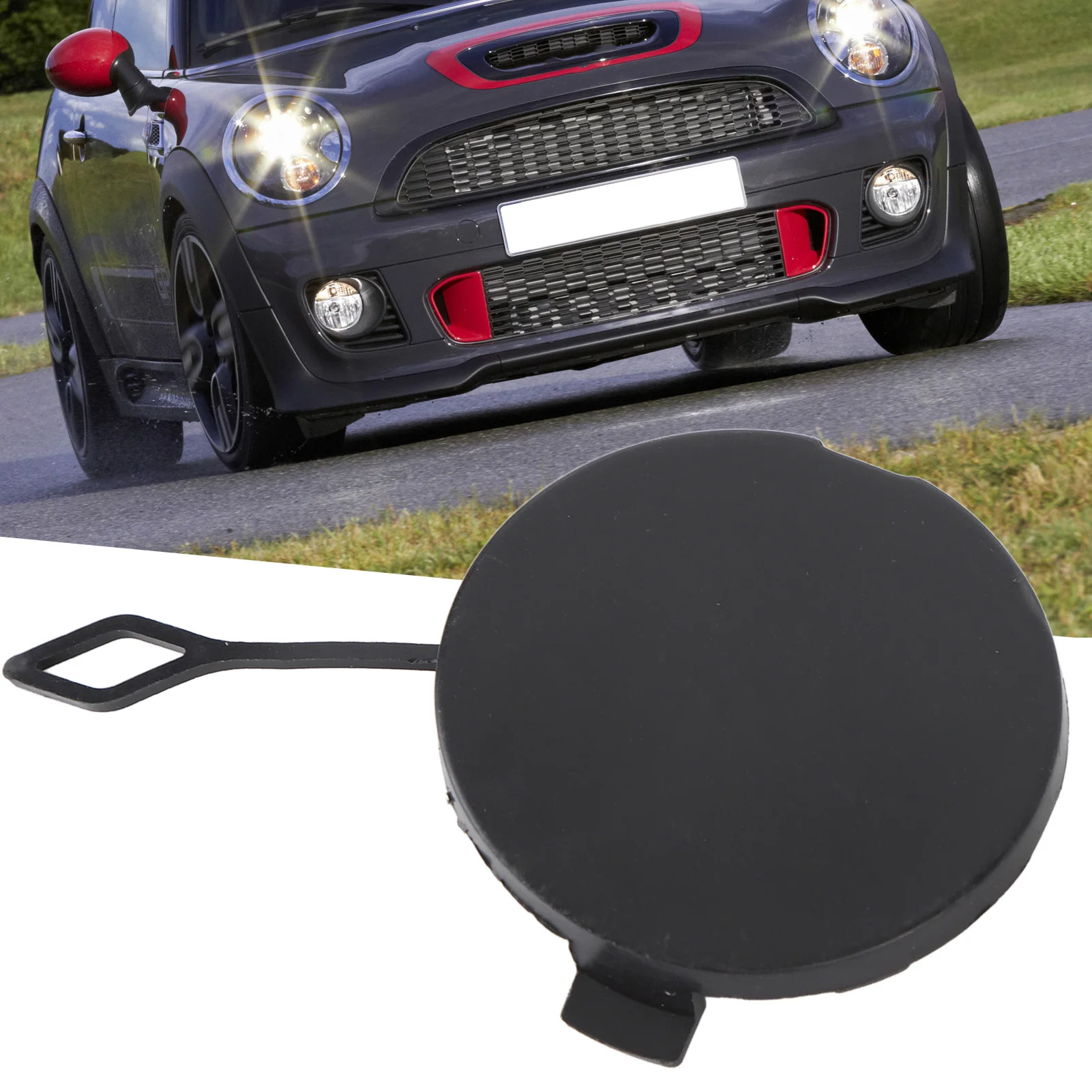 Tow Hook Cover for Mini R55 R56 R57 R58 R59 LCI JCW - OEM# 51117309484