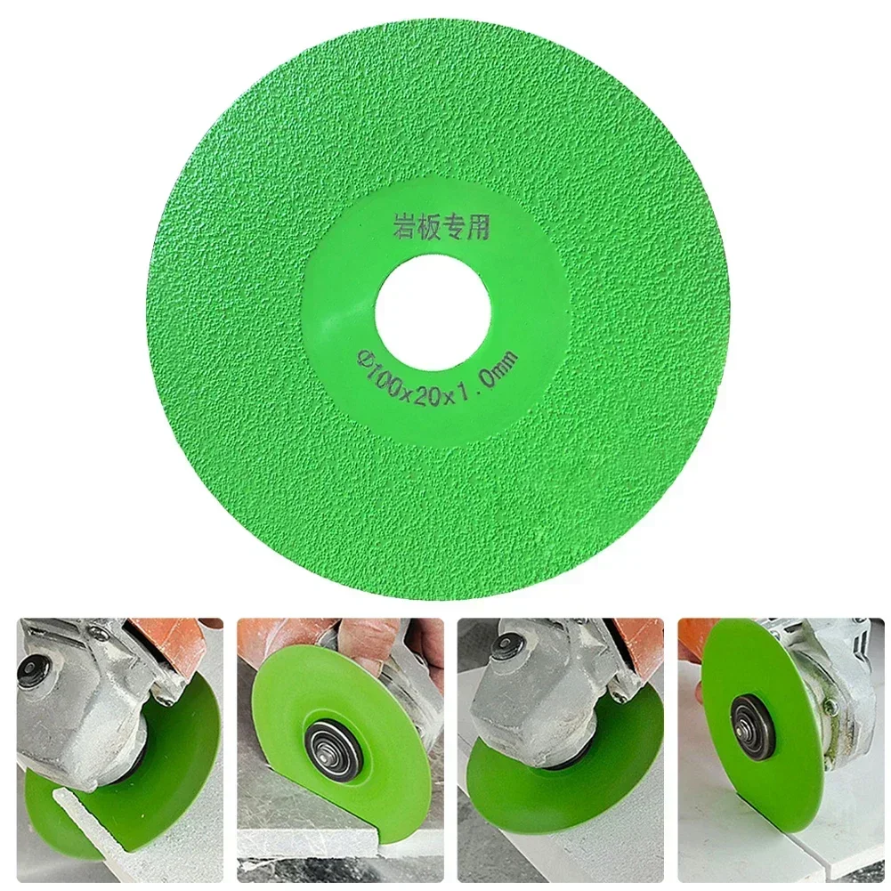 Tile Cutting Disc Diamond Marble Saw Blade Ceramic Glass Jade Brazing Grinding Wheel For Angle Grinder Rotary Tools100×20×1mm