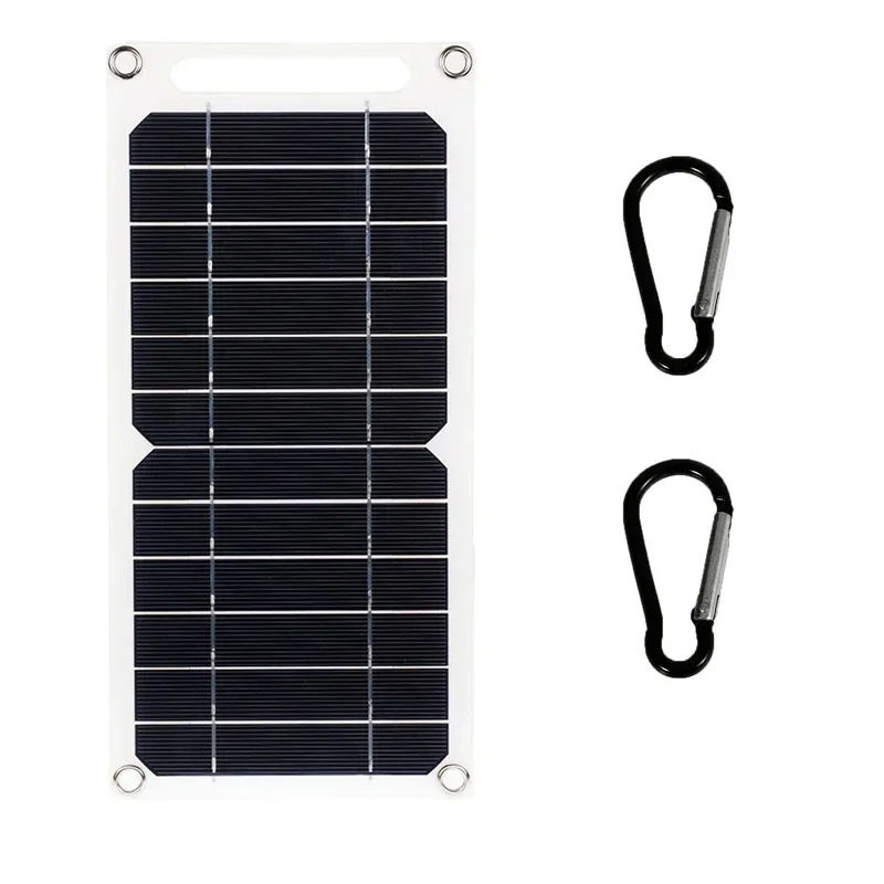 30W Solar Panel 5V Solar Cell with USB Port Mobile Phone Power Bank Portable Mobile Power Supply for Car Yacht RV Hiking Camping