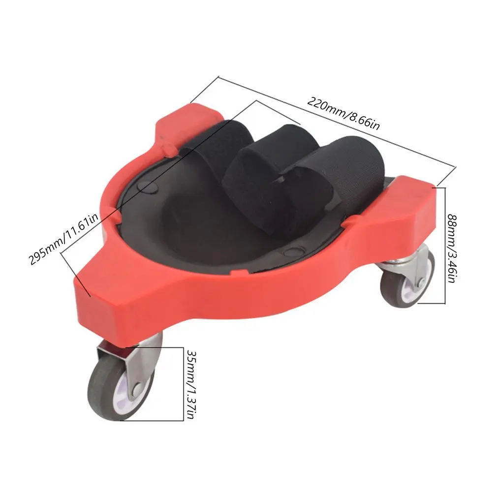 3 Colors Universal Rolling Wheel Kneeling Pad Knee Working Protection Multi-functional Built In Foam Padded Laying Platform