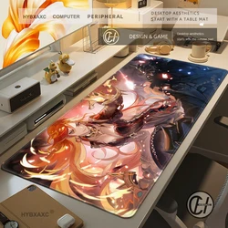 Many people like it Genshin Impact Mavuika High definition printing Mechanical Keyboard Locking Edges 1200x600 Mouse pad