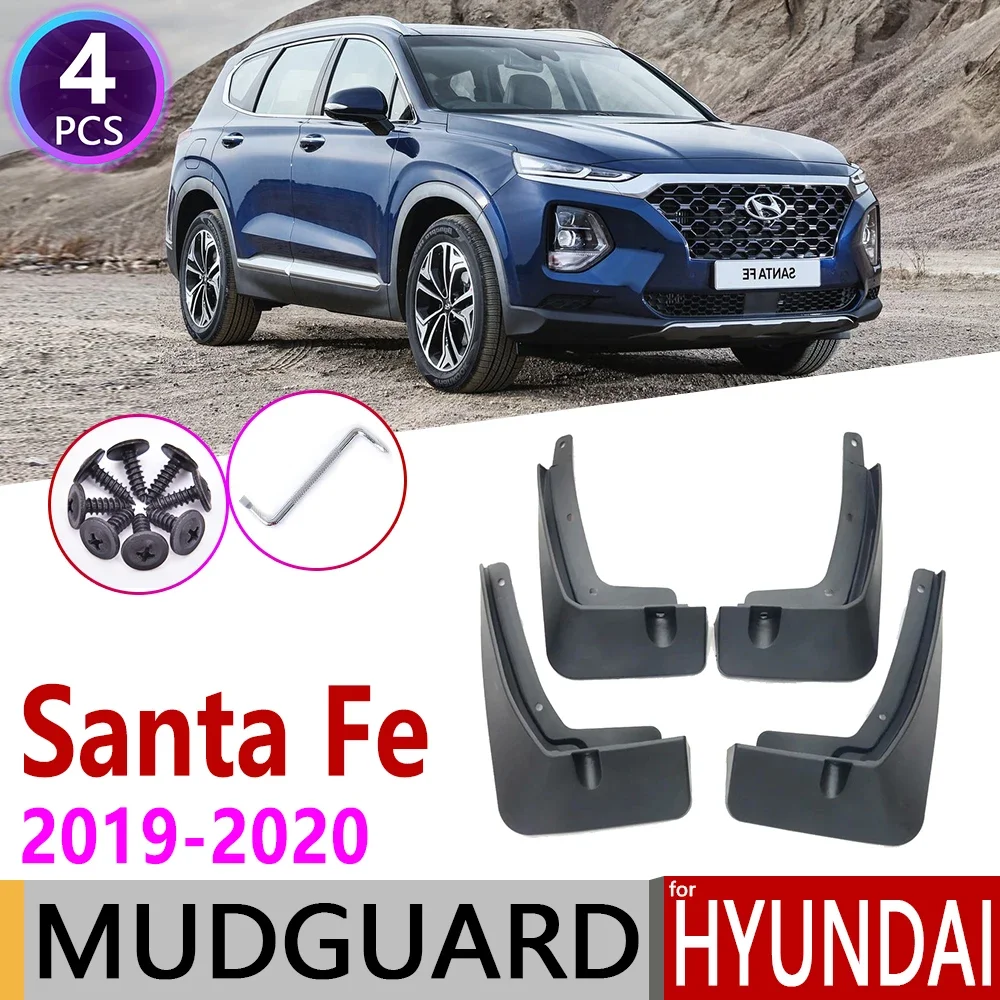 

For Hyundai Santa Fe 2019~2020 TM Front Rear Car Fender Mudguard Mud Flaps Guard Splash Flap Mudguards Accessories 4th 4 Gen