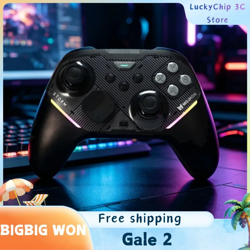 BIGBIG WON Gale 2 Bluetooth Wireless Game Controller TMR Joystick Apex Competitive Switch2 Controller PC Android Mac Steam Gifts
