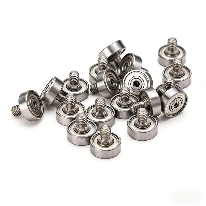 1pcs NTBG External Thread Bearing Steel M3-M8 M12  Screw Bearing BJL 304 Stainless Steel Ball Bearing Bolt Thread for 3D Printer