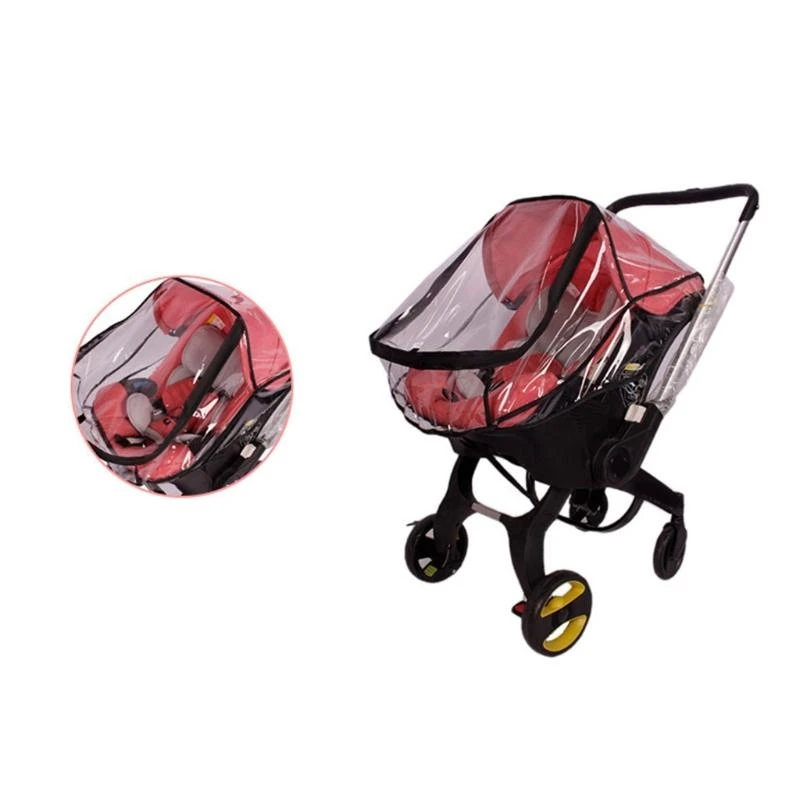 Q1FE Baby Stroller Rain Cover Cover Infant Car Proviour Rachproof Pracking Shield Rachparent Shield لإكسسوارات Pushshair Pram