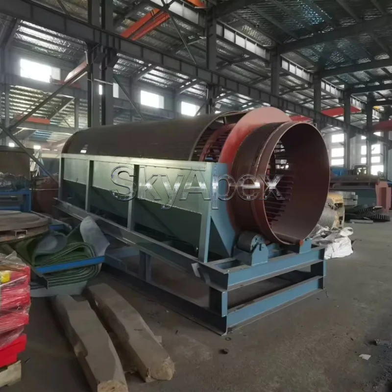 Deposit Price Heavy Duty Industrial Gravel Sand Trommel Screen Rotary Drum Vibrating Screen For Mining Quarry Sand Separation