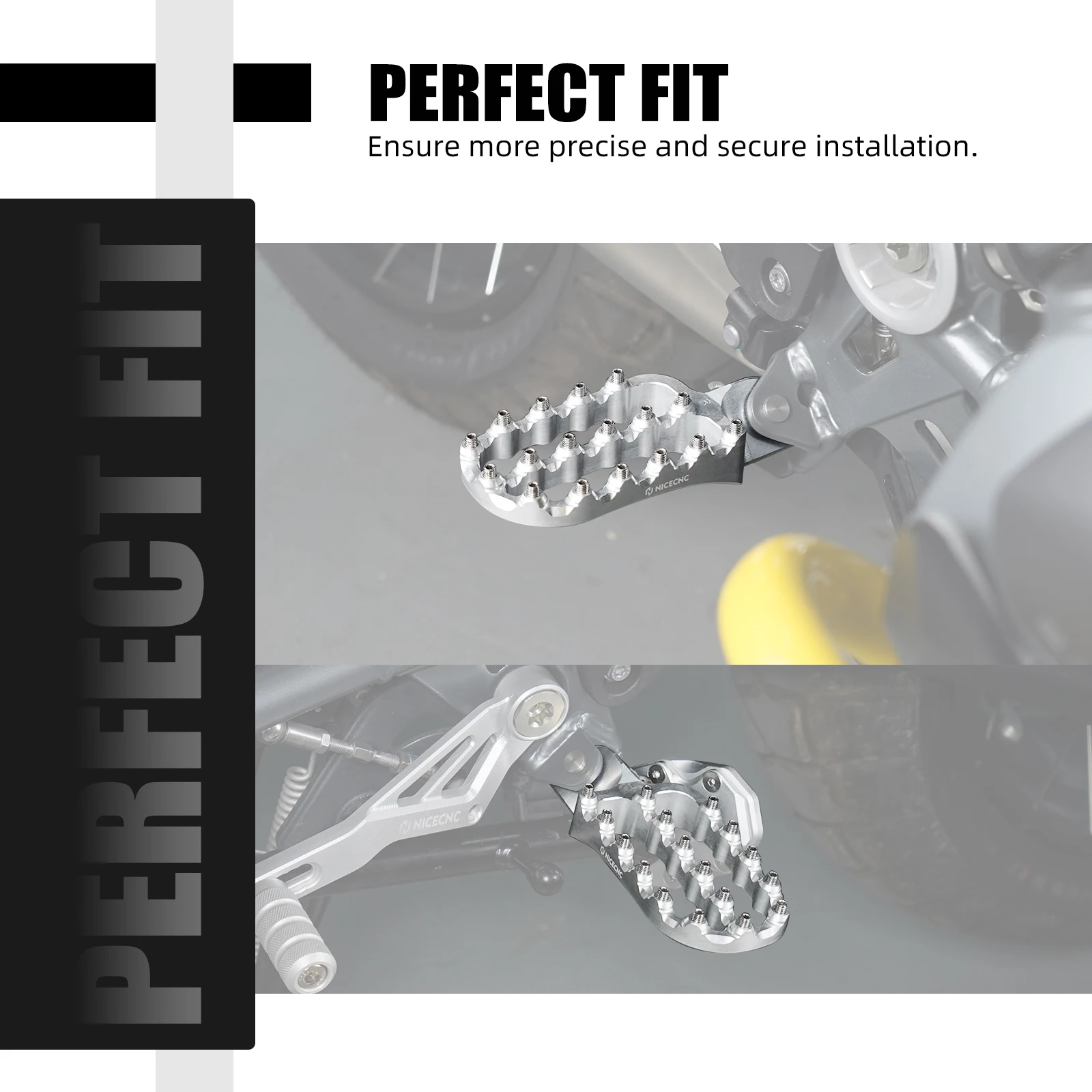 NICECNC Hintere Bremshebel-Pedale mit breiten Fußrasten für BMW R1250GS R 1250GS R1250 GS 2019-2023 2022 2021 R1200GS 2013-2018 – Detail 34