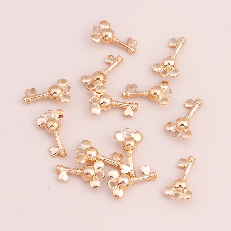 20pcs Vintage Three Leaf Pendants for DIY Bracelets