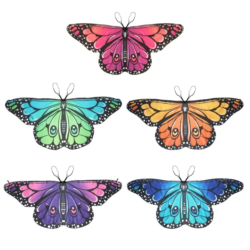 

Colorful Asymmetrical Performance Props Sparkling Gilding Fairy Wing Shoulder Straps Butterfly Wings Cape Butterfly Wings