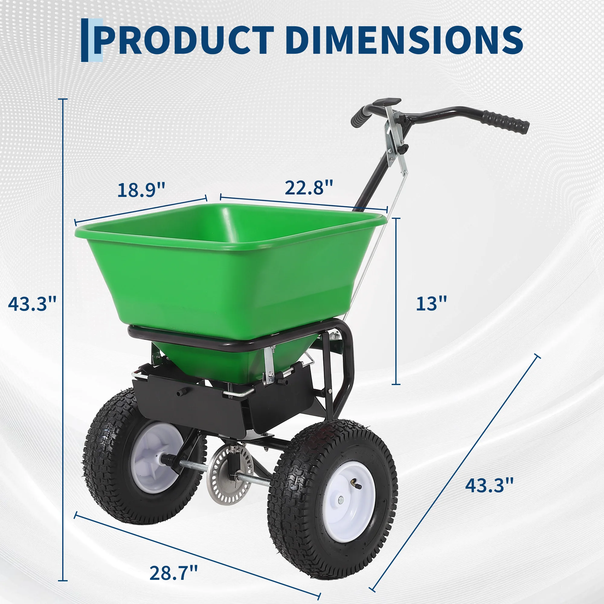 آلة نثر متينة بوزن 100 رطل، تع - مراجعة Fertilizer Spreader Walk Behind Broadcast وسعره