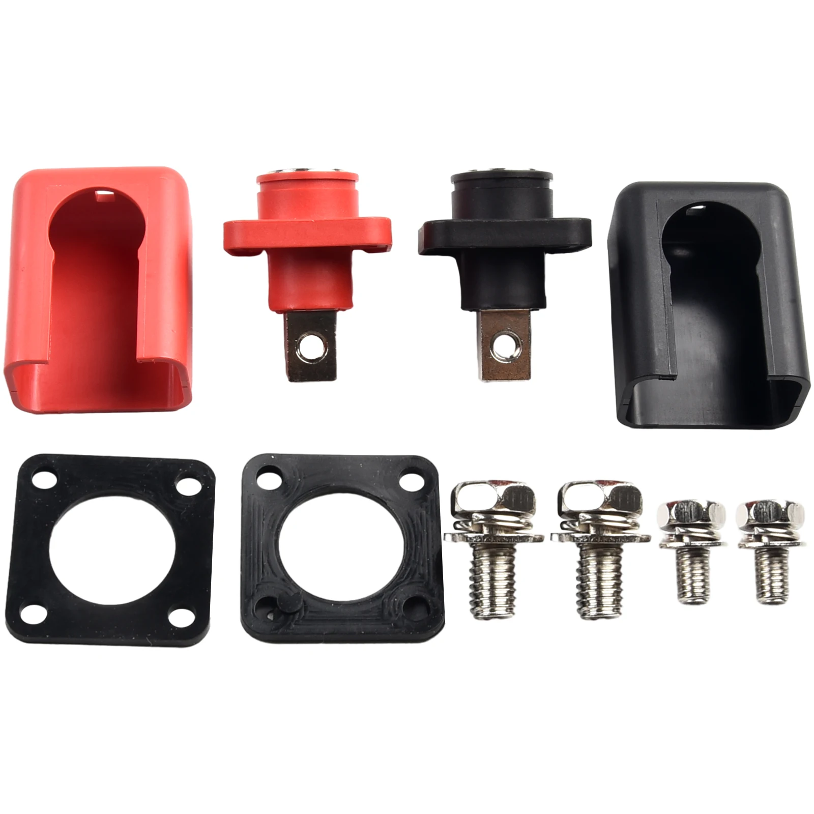 2pcs Battery Connector Terminal 150A Terminal Blocks Black Red Binding Post Accessories AC500V Battery Storage Cabinet