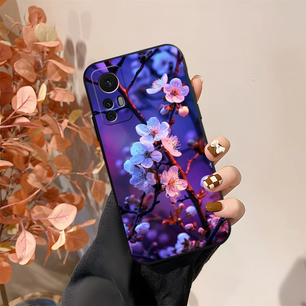 Pink Spring Cherry Blossoms Phone Case for Xiaomi Redmi Note 10 13 12 Pro POCO F4 F5 X5 Pro 12 13 11T Lite Ultra Shell Cover