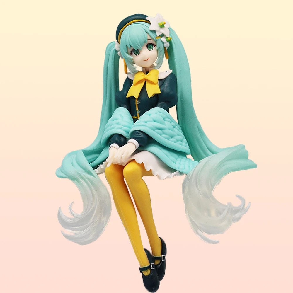 

Hatsune Miku Flower Fairy Lily Noodle Stooper Anime Action Figure Toys 14cm PVC Model Collector Kid Birthday Gift