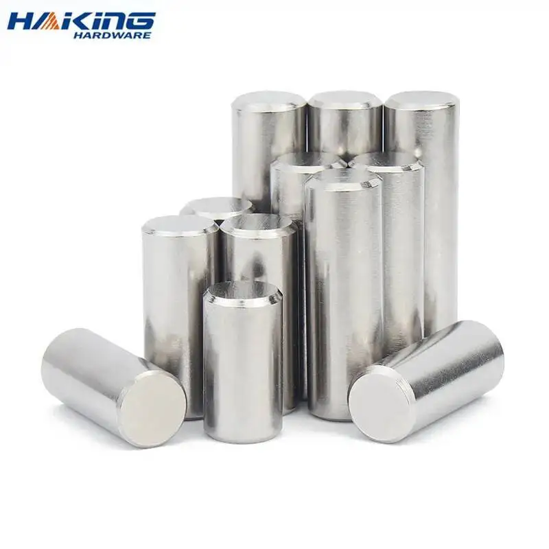 10 pçs/lote M1.5 M2 M2.5 M3 M4 M5GB119 304 A2-70 Pino Cilíndrico de Aço Inoxidável Localização Passador