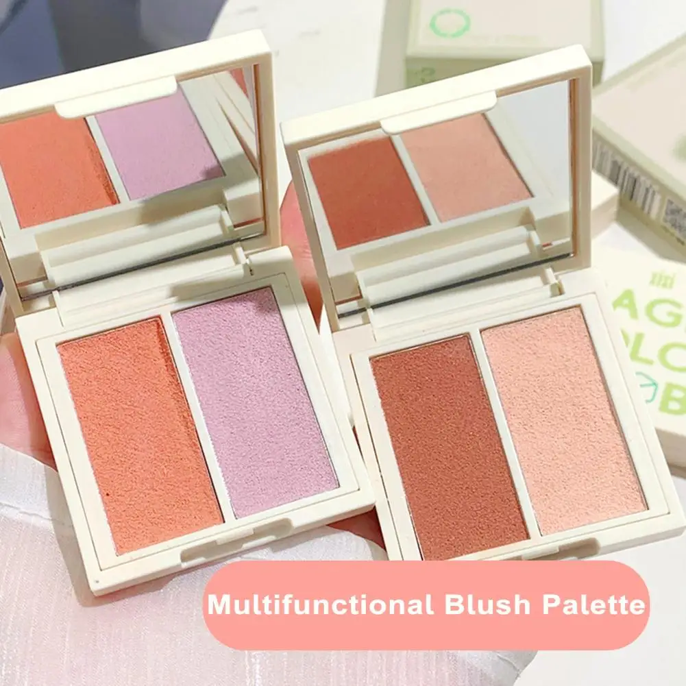 Monochrome Blush Palette Mineral Powder Peach Red Rouge Tint Orange Blush Lasting Beauty Natural Cream Cheek Makeup Maquiagem