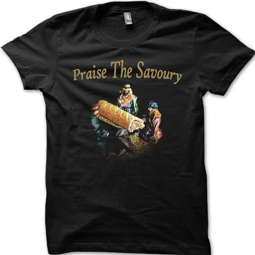 Praise the Savoury Savior JESUS funny Christmas t-shirt 9213