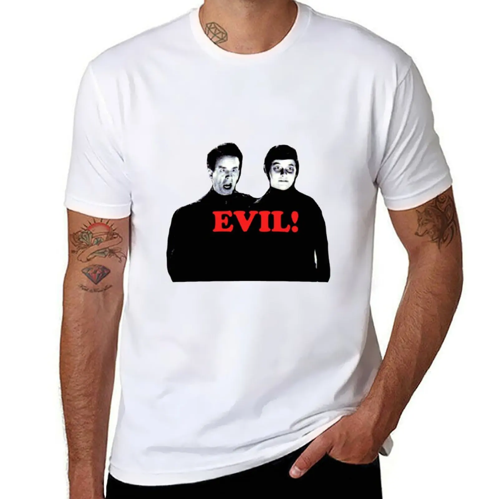 

Футболка Evil, мужская хлопковая футболка, мужские футболки из 100% хлопка, хлопковая футболка