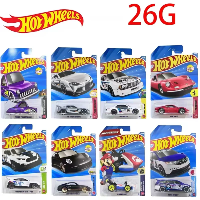 

В наличии: Коллекционные модели автомобилей Hot Wheels 2026 G Case Series из литого металла (Ferrari, Porsche 911, Ford Mustang) — игрушки-сюрпризы