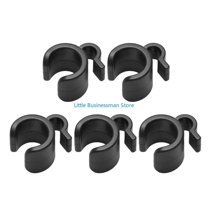 5 Stück Kabelmanagement-Clips zum Organisieren von Audio-Video-Datenkabeln auf Stativen, Mikrofon, Telefonständern, 20 mm, 25 – Detail 2