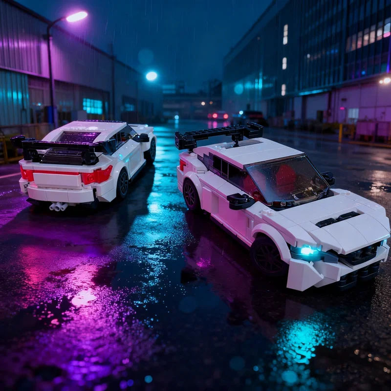 

359pcs MOC Jp cars Type R City Champions Model Building blocks Construction DIY creative Christmas gifts Education toy Kids