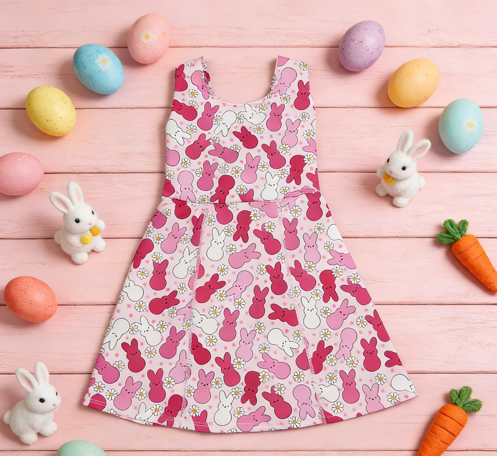 

Z1209-16 GSD3053 Presale Kids Girls Clothes Sleeveless Baby Fashion Dress