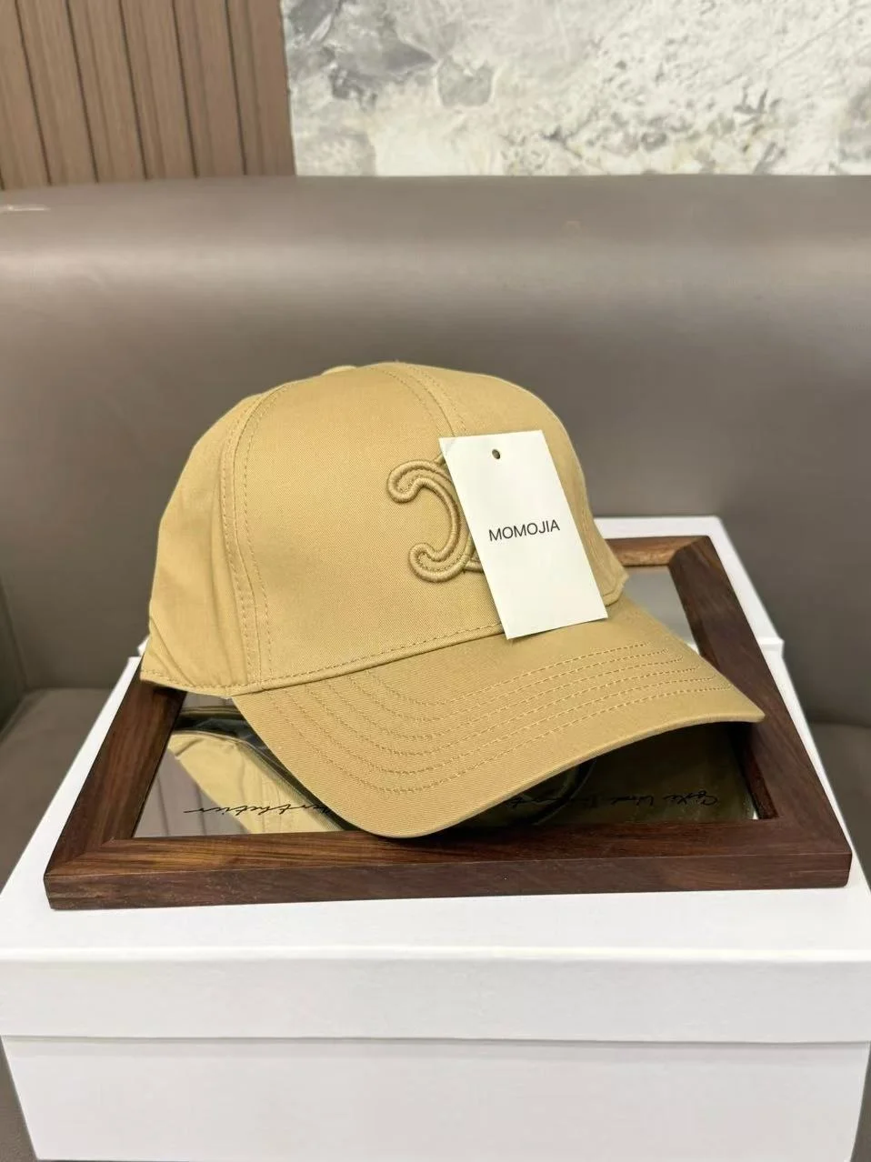 Momojia Versatile Baseball Cap with  Arch Logo Adjustable Unisex Duckbill Cap Facial Slimming Sun Protection Hat