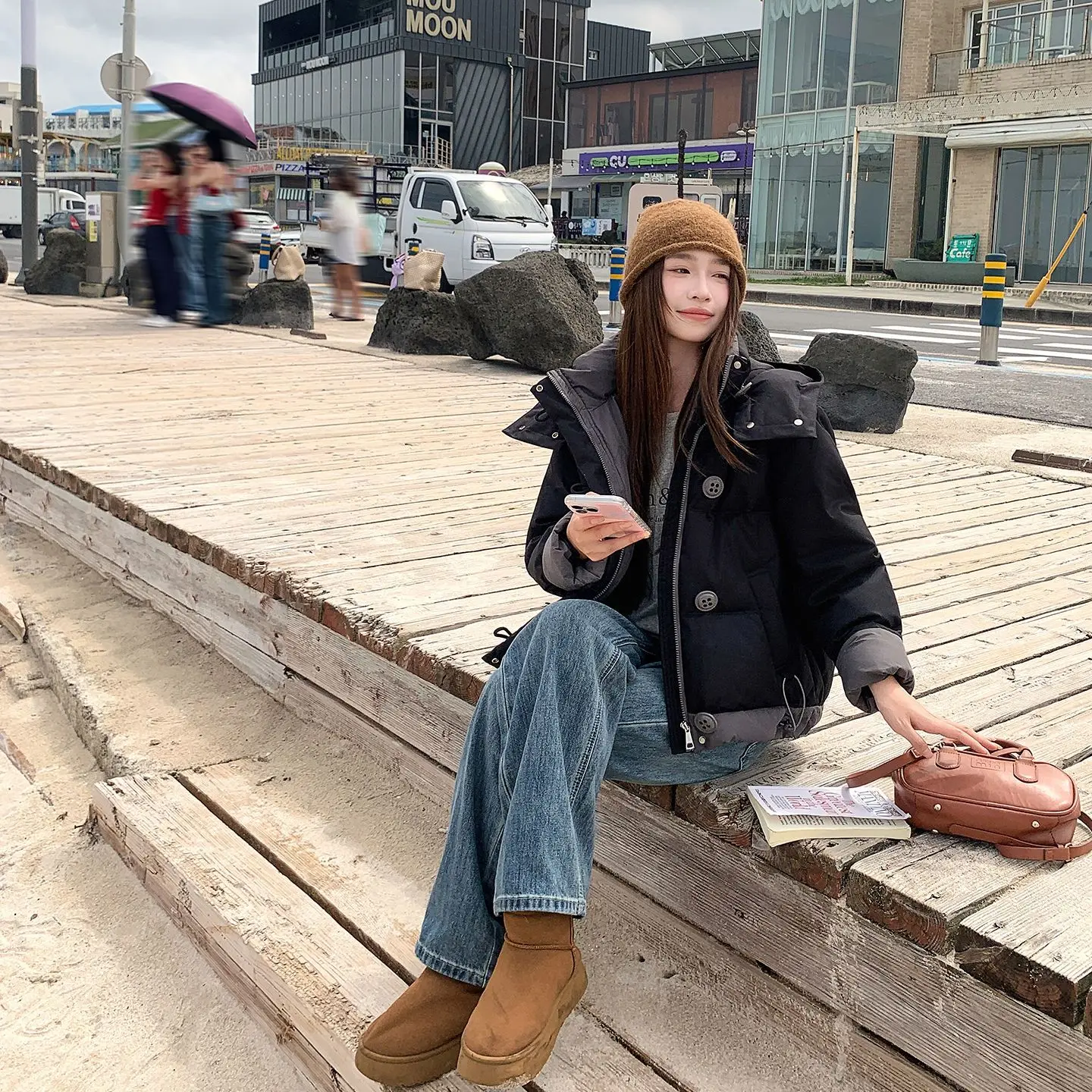 Vrouwelijke Student Korte Losse Verdikte Kap Katoenen Jas Koreaanse Vrouwen Winterjas Jas Warm Dons Katoenen Parka Nieuwe Dame Overjas