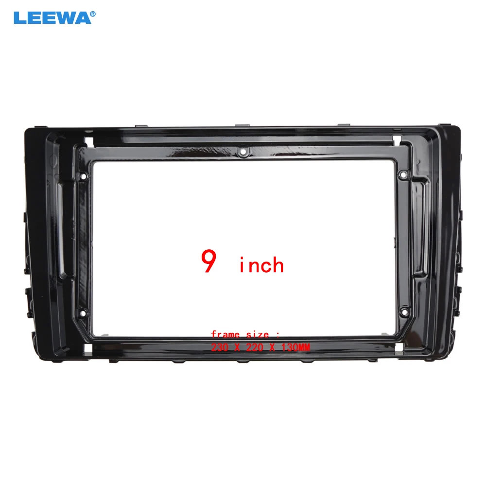 

LEEWA Car Audio 9-дюймовый головной блок с большим экраном, панель приборной панели, комплект рамки, адаптер для Volkswagen Viloran/Sagitar/Tayron/T-ROC Dash