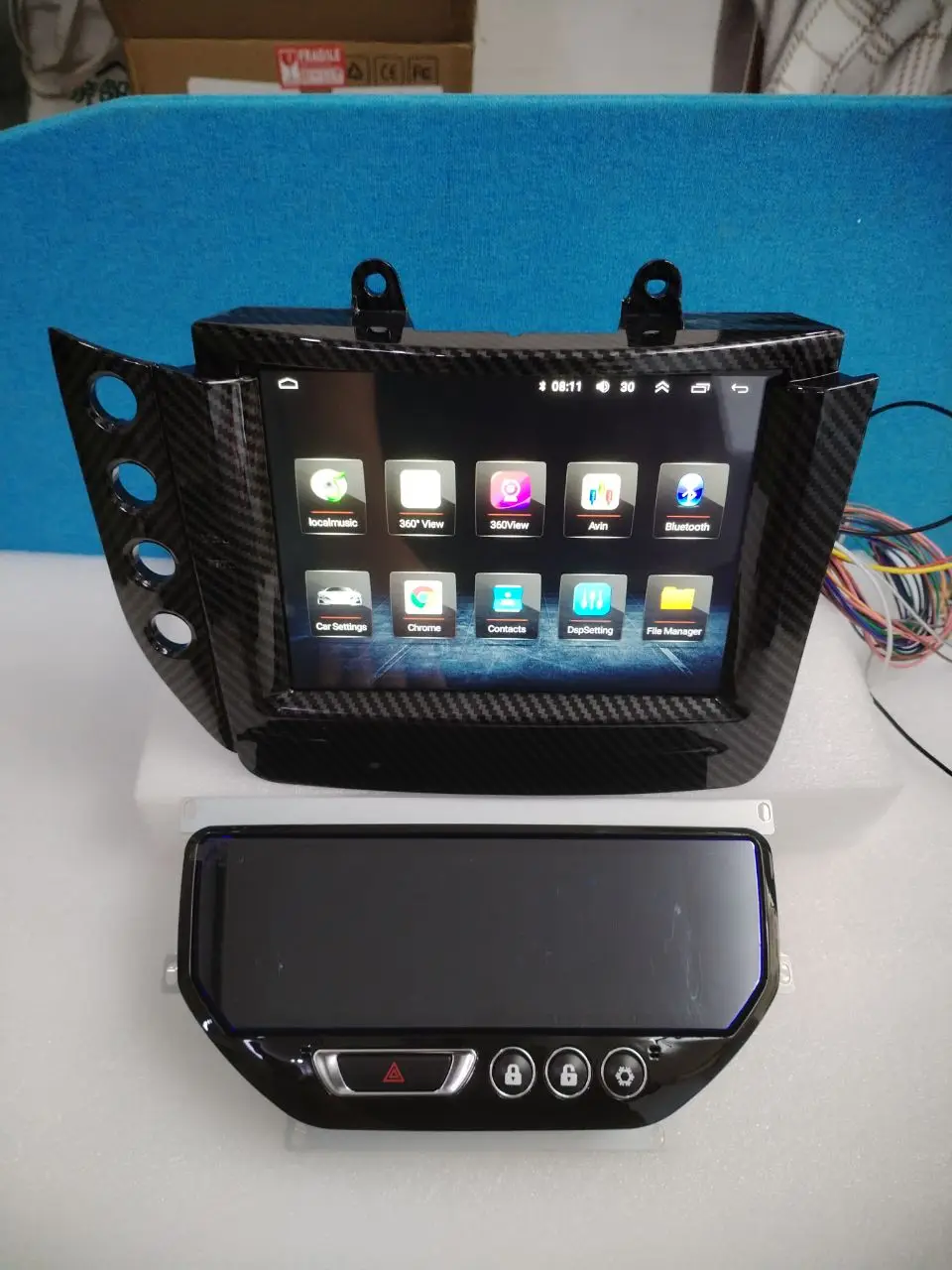 For Maserati GT/GC GranTurismo 2007-2017 Carbon Fiber Car Radio AC 2Din Android 256G Board Multimedia Player Auto Head Unit