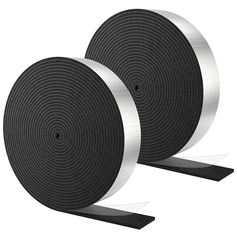 Pipe Wrap Insulation, Aluminum Foil Facing Pipe Wrap Insulation Tape For Outdoor Hot Water Pipe Freezing In Winter-AA26