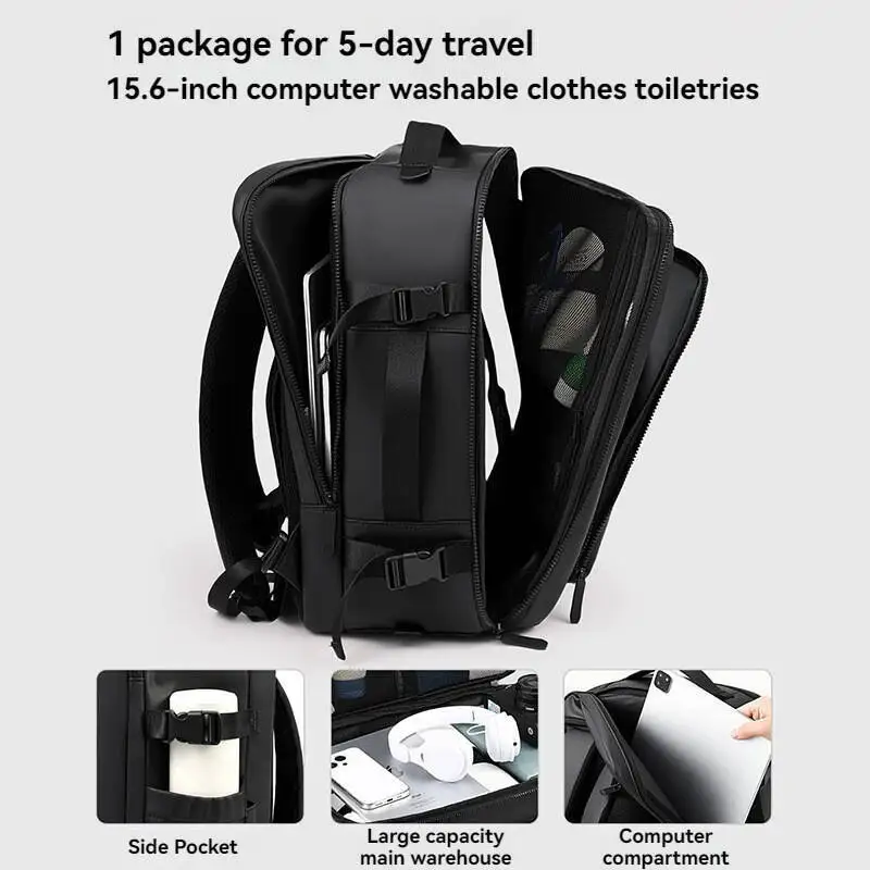 Travel Backpack Short Distance Airplane Ryanair Cabin Bag 180°open Close Women Men Leisure School Laptop Bag Carry On Luggage view 3