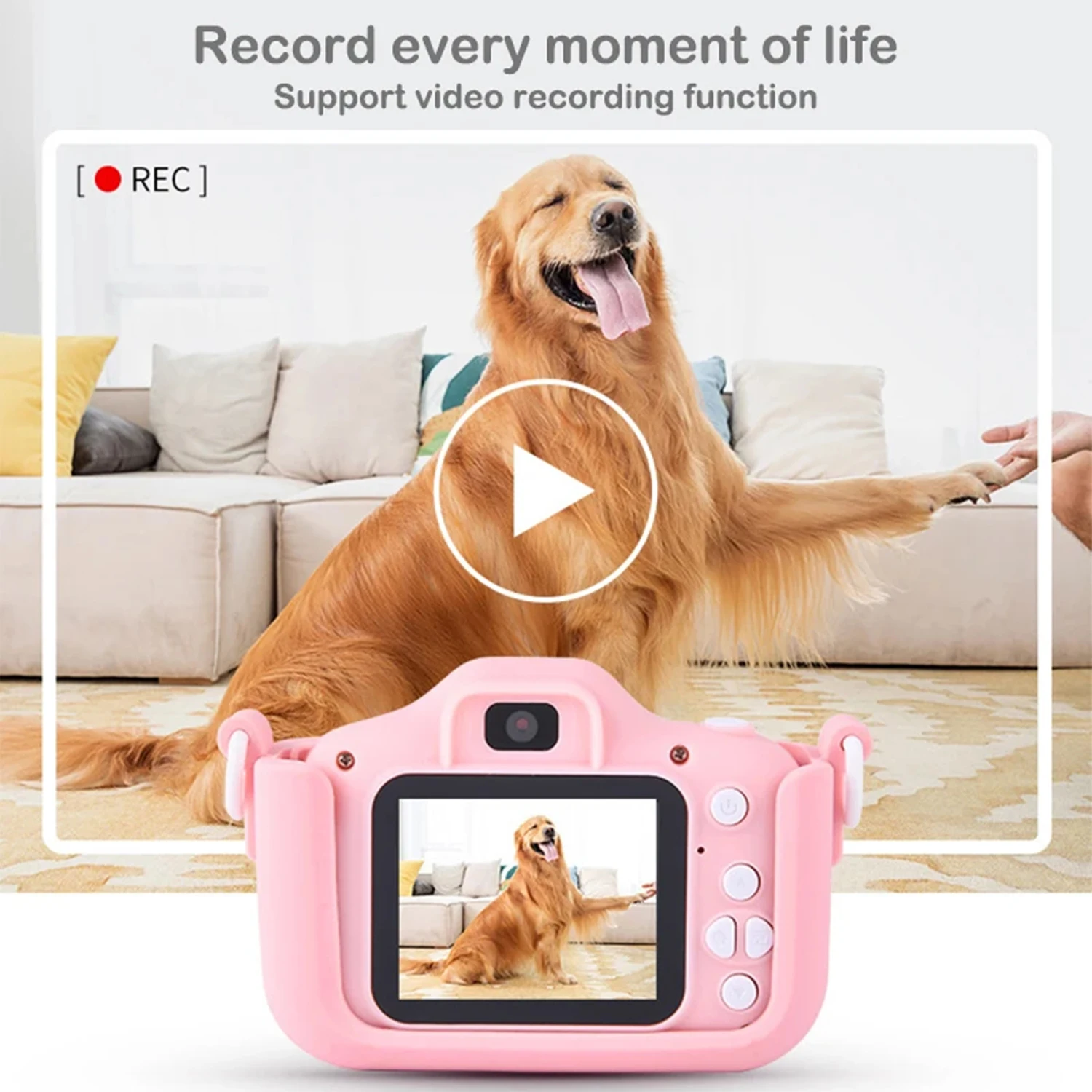 Kids Camera X2 Upgrade 1080P Mini HD Digital Camcorder Outdoor Toys Photo Hobby Christmas Birthday Gift with Silicone Case