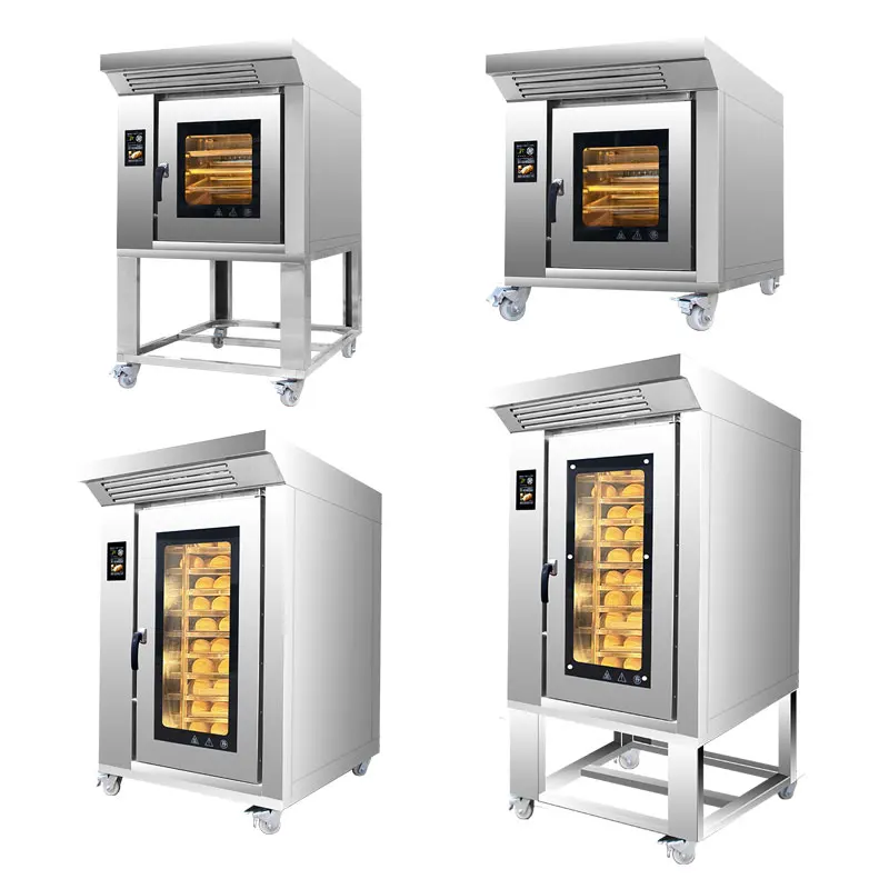 Commercial Compact Type 5 10 Trays Rotary Convection Oven   / Electric Bread Cake Baking Steam Oven