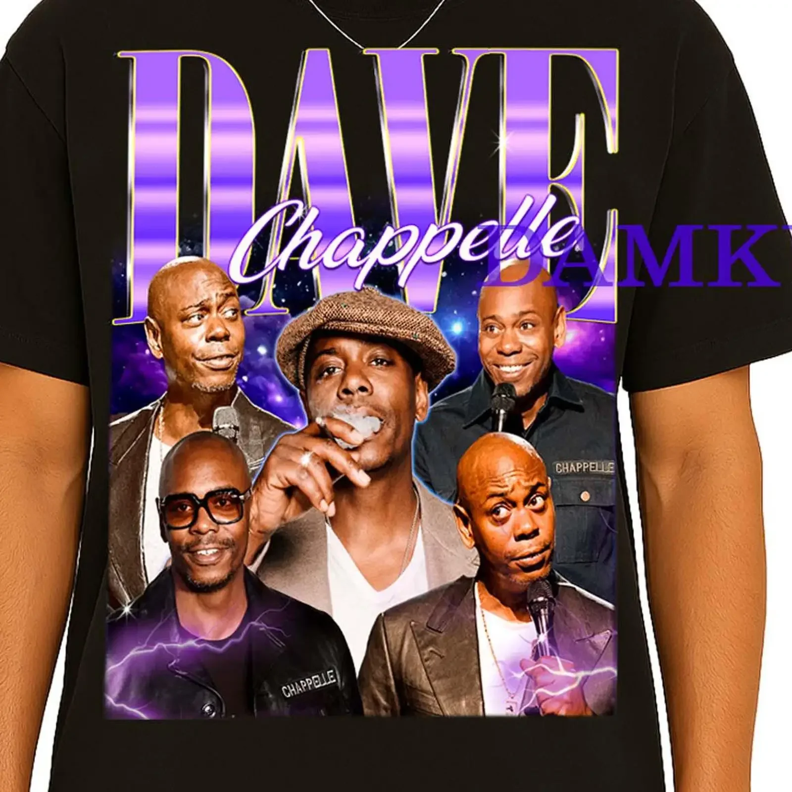 Vintage Dave Chappelle Comedian Bootleg T Shirt Casual Fans Comfortable Comedy Merch vintage Washed Stretched fashion
