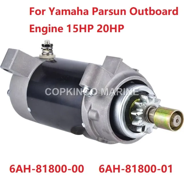 

Boat Start Motor For Yamaha Outboard Engine 15HP 20HP 4 Stroke Parsun F20-05000900W 6AH-81800-00;6AH-81800-01