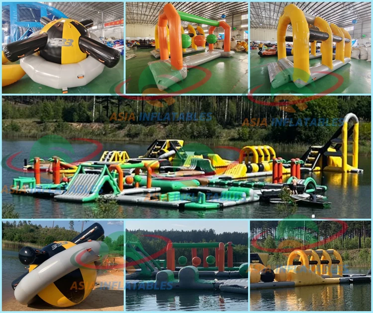 ألعاب Lake Giant المائية العائمة القابلة للنفخ/حديقة مائية جديدة للبيع