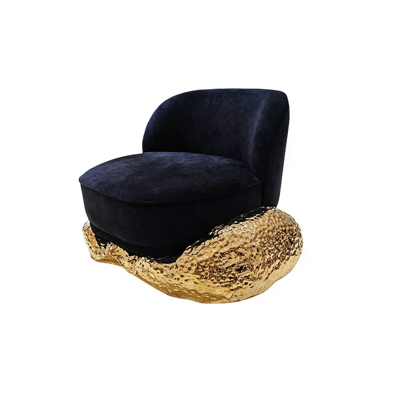 Sofa light luxury high-end luxury home three-person designer home pure copper sofa chair