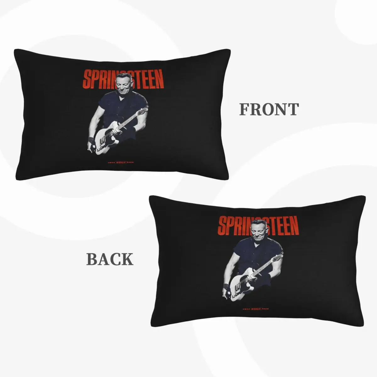 بروس سبرينغستين مستطيل المخدة غطاء الوسادة ديكور غرفة نوم السرير المنزل الراحة رمي وسادة #5