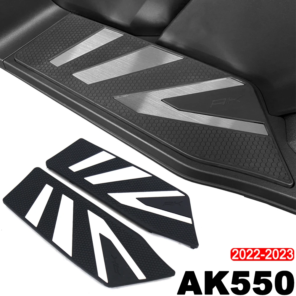 New AK550 2022 2023 Motorcycle Floorboards Foot Pegs Pedal Front and Rear Footrest Footboard Step For KYMCO AK 550 ak550 ak 550