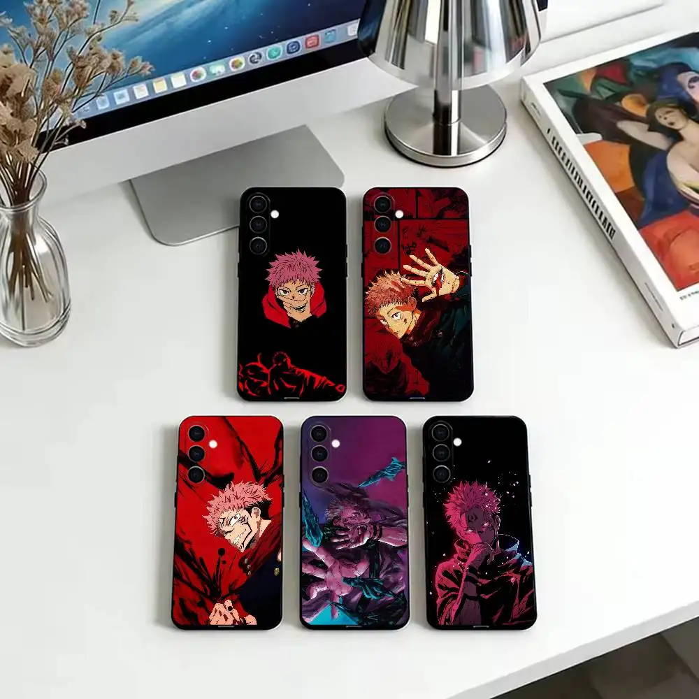 Anime Jujutsu Kaisen Ryomen Sukuna  Phone Case For Samsung Galaxy A73,A72,A71,A70,A53,A52,A51,Others Soft Black Cover